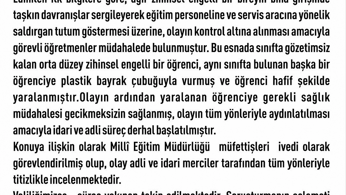 Şiddet İddiaları Sonrası Rehabilitasyon Merkezine Soruşturma