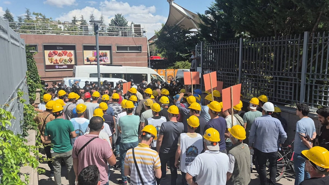 Elazığlı Madenciler Haklarını Ararken Ankara'da Gözaltına Alındı