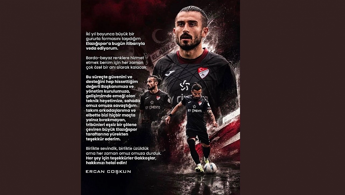 Ercan Coşkun'dan Elazığspor Camiasına Veda Mesajı