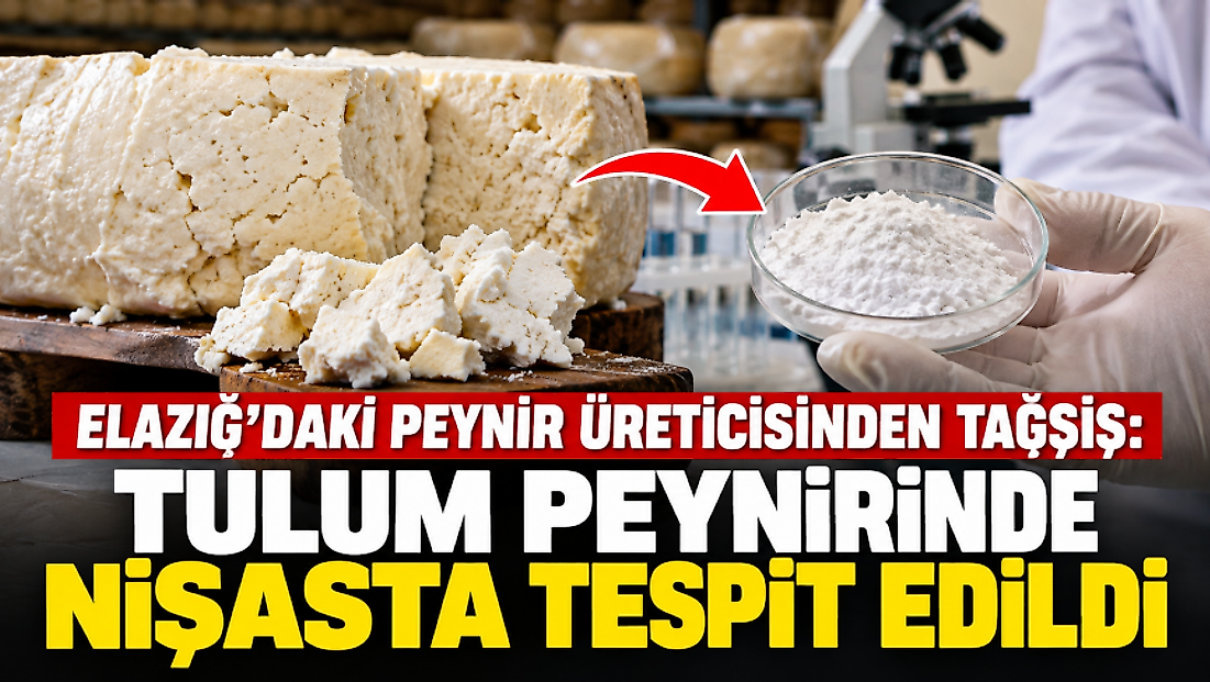Elazığ’daki Peynir Üreticisinden Tağşiş: Tulum Peynirinde Nişasta Tespit Edildi
