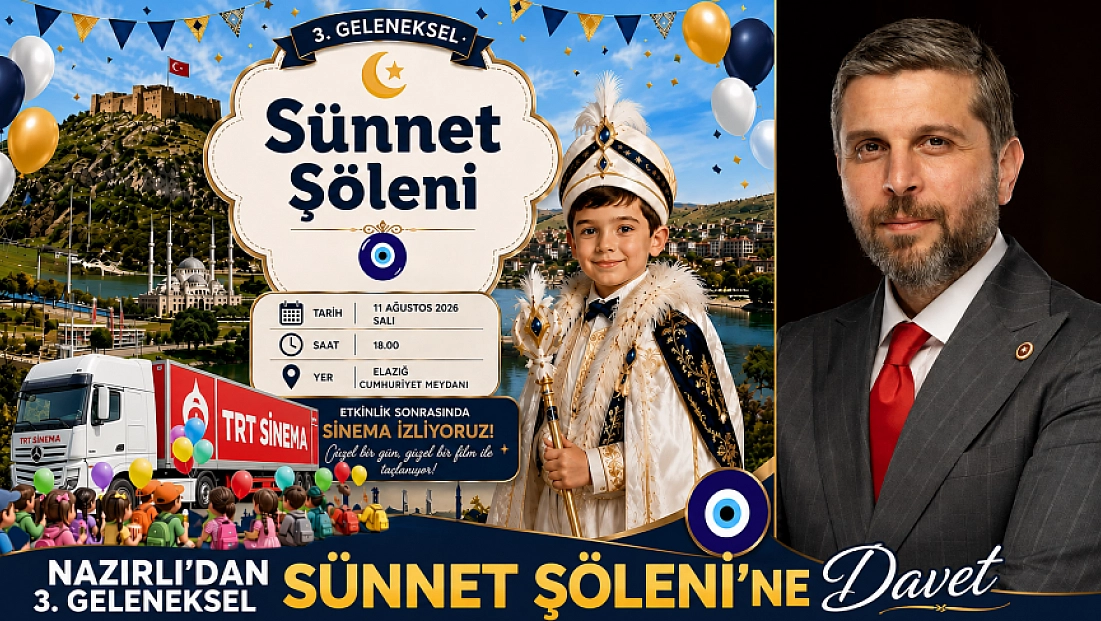 Nazırlı'dan 3. Geleneksel Sünnet Şöleni'ne Davet