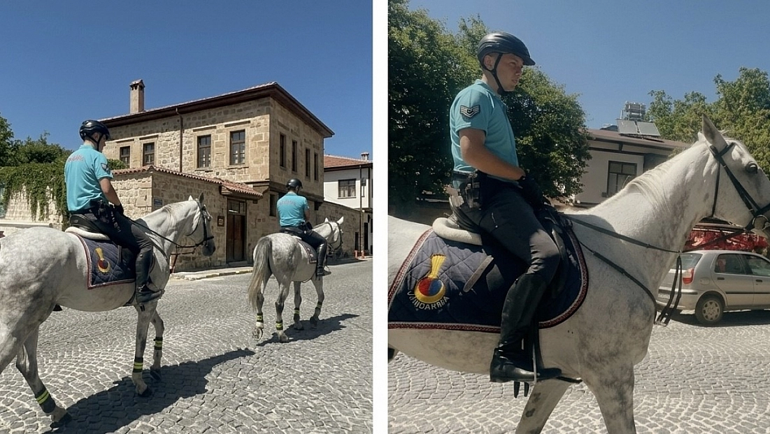 Tarihi Harput'ta Atlı Jandarma Mesaisi