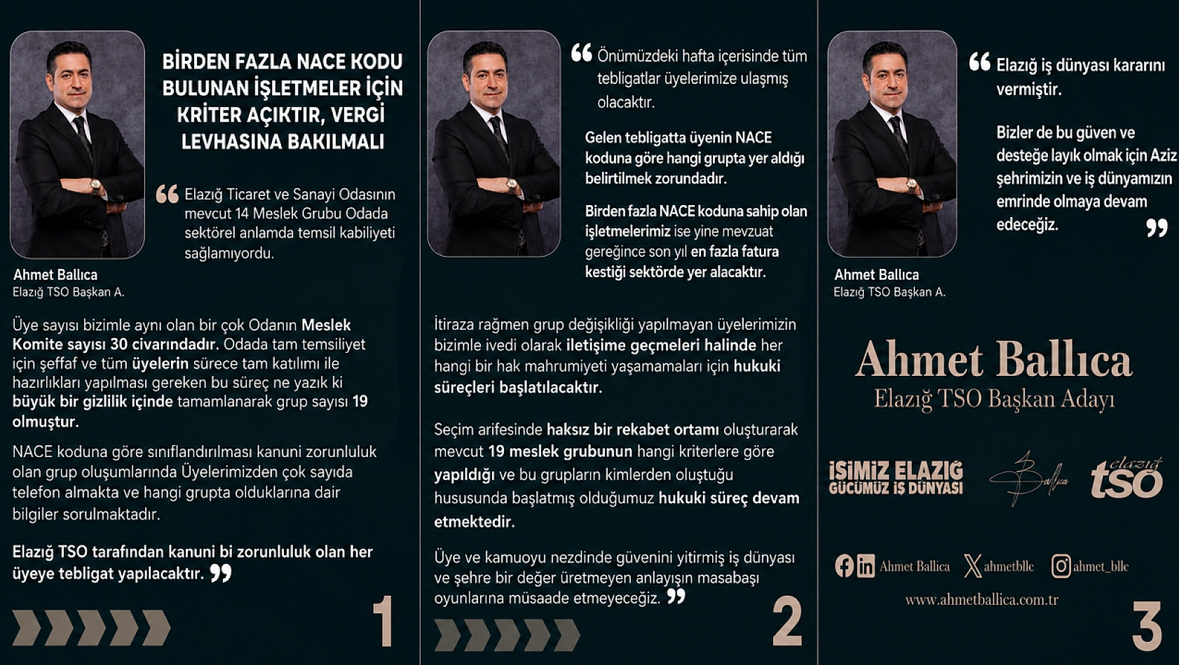 Ballıca: 'Birden Fazla NACE Kodu Bulunan İşletmeler İçin Kriter Açık: Vergi Levhasına Bakılmalı'