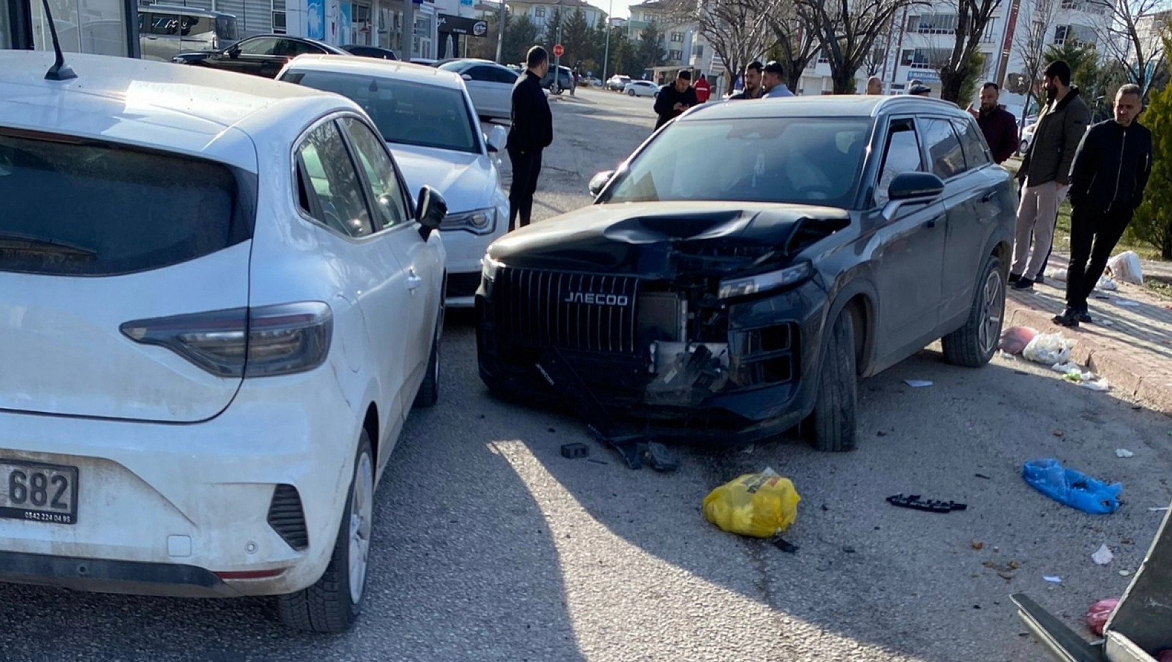 Kuvayi Milliye Caddesi'nde Korkutan Kaza