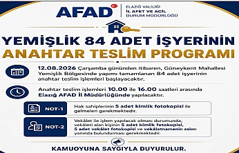 AFAD'dan Açıklama: Yemişlik'teki 84 İşyerinin Anahtar Teslim Süreci Başlıyor