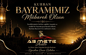 As Mete Auto'dan Kurban Bayramı Tebrik Mesajı