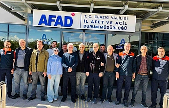 Elazığ'da AFAD Ekipleri Enkazda İletişim Eğitimi Aldı