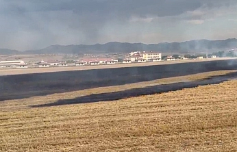 Elazığ'da Anız Yangını