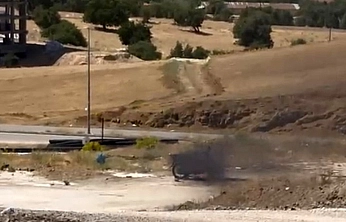 Elazığ'da Park Halindeki Motosiklet Küle Döndü