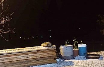 Elazığ'da Dolu Etkili Oldu