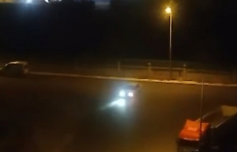 Elazığ'da Drift Atan Sürücü Kamerada
