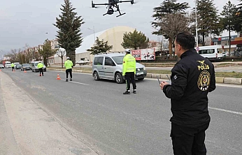 Elazığ'da Trafik Denetiminde Dron Dönemi