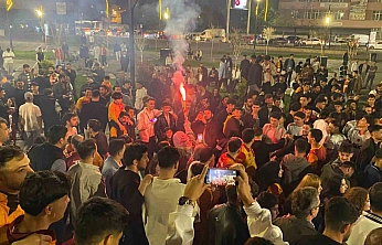 Elazığ'da Galatasaray'ın şampiyonluğu kutlandı