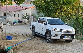 Elazığ'da Köyler Haşerelere Karşı İlaçlanıyor