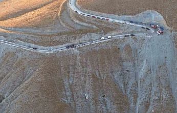 Elazığ'da Feci Kazanın Ardından Kurtarma Çalışmaları Dronla Görüntülendi