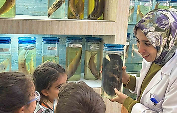 Elazığ'da Öğrenciler Balıkları Yakından Tanıdı
