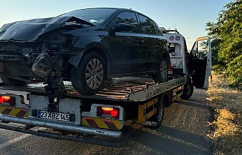 Elazığ'da Şarampole Uçan Otomobilde 1 Kişi Yaralandı