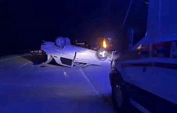 Elazığ'da Korkutan Kaza: Otomobil Takla Attı