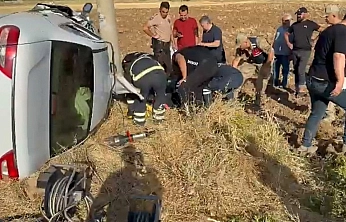 Elazığ'da Otomobil Devrildi: 2 Kişi Yaralandı