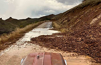 Elazığ'da Yağış Sonrası Toprak Kayması