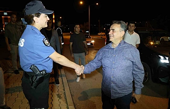 Emniyet Müdürü Karan, Öğrenci Yurt Çevresini İnceledi: Aydınlatma İçin Görüşme Yaptı