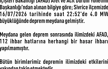 Elazığ Valiliği'nden deprem açıklaması