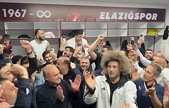 Elazığspor'da Davul Klarnetli Kutlama
