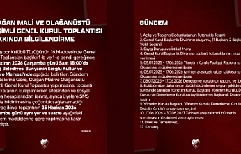 Elazığspor Olağan Mali ve Olağanüstü Seçimli Genel Kurula Gidiyor