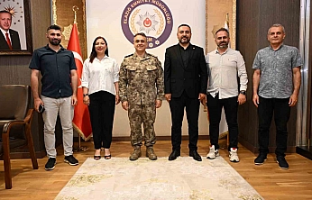 Fırat Havzası Gazeteciler Cemiyeti'nden Emniyet Müdürü Karan'a Ziyaret