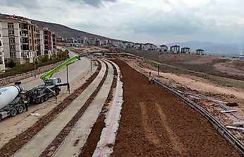 Güneykent Seyir Yolu Projesi'nde Çalışmalar Sürüyor