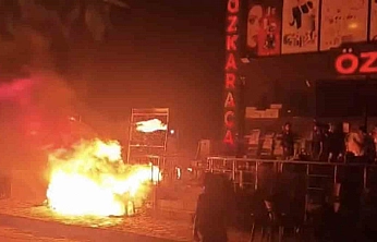 İş Yeri Önünde Yangın Paniği