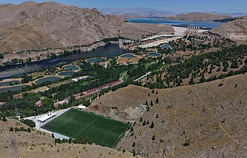 Keban Baraj Gölü Manzaralı Stat Dronla Havadan Görüntülendi