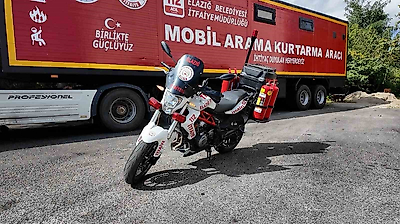 Elazığ İtfaiyesine Yeni Takviye: Öncü Motosiklet ve Mobil Müdahale Aracı