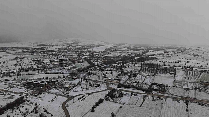 Kar Altındaki Elazığ Drone ile Görüntülendi