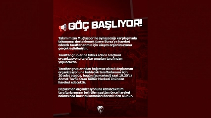 Büyük Final İçin Elazığspor Taraftarı Bursa'ya Akın Ediyor