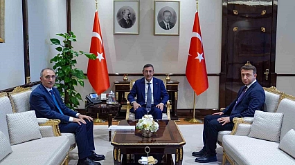 FÜ Rektörü Göktaş'tan Cumhurbaşkanı Yardımcısı Yılmaz'a Ziyaret