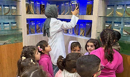 Elazığ'da Öğrenciler Balık Müzesini Ziyaret Etti
