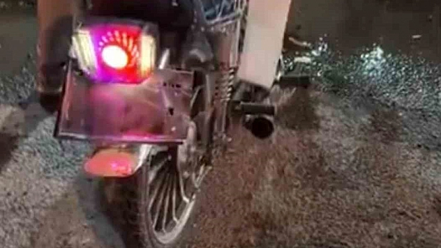 'Dur' ikazına uymayan motosiklet sürücüsüne 70 bin lira ceza verildi.