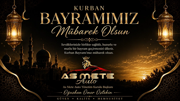 As Mete Auto'dan Kurban Bayramı Tebrik Mesajı
