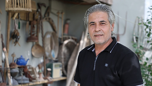 Asırlık Tarım Aletleriyle Bahçesini Açık Hava Müzesine Çevirdi