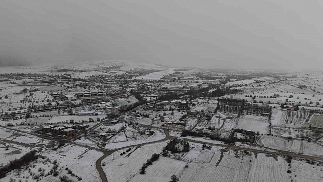 Kar Altındaki Elazığ Drone ile Görüntülendi