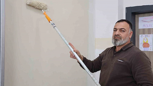 Şehit Oğlunun Adını Taşıyan Okulu Babası Yeniliyor