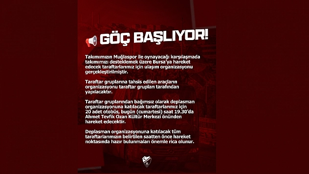 Büyük Final İçin Elazığspor Taraftarı Bursa'ya Akın Ediyor