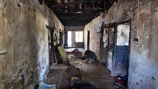 Yaşlı Çiftin Cinayetinde Acı Tablo: Evden Geriye Yangın Sonrası Bu Görüntüler Kaldı
