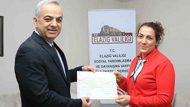 Elazığ ADEM Kursiyerleri Sertifikalarını Aldı