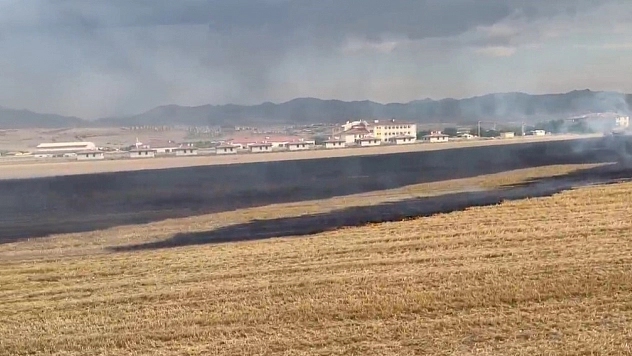 Elazığ'da Anız Yangını