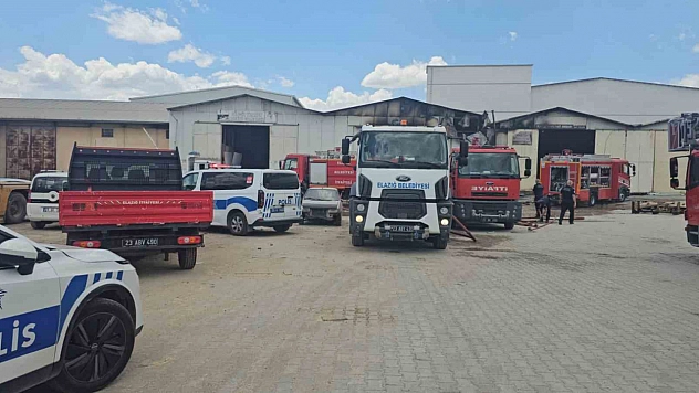 Elazığ'da Depoda Çıkan Yangın Kontrol Altına Alındı