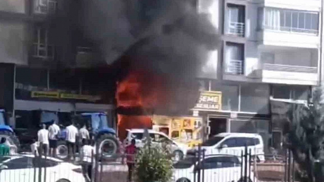 Elazığ'da İş Yerinde Korkutan Yangın