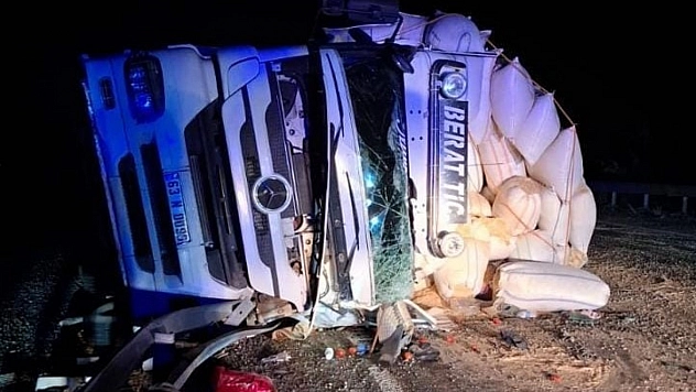 Elazığ'da kamyon kazası: 1 kişi yaralandı