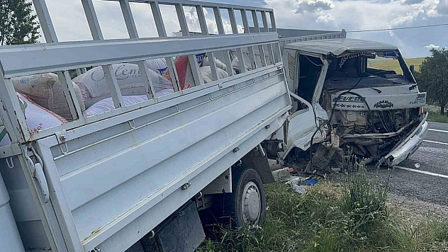 Elazığ'da Korkutan Kamyonet Kazası
